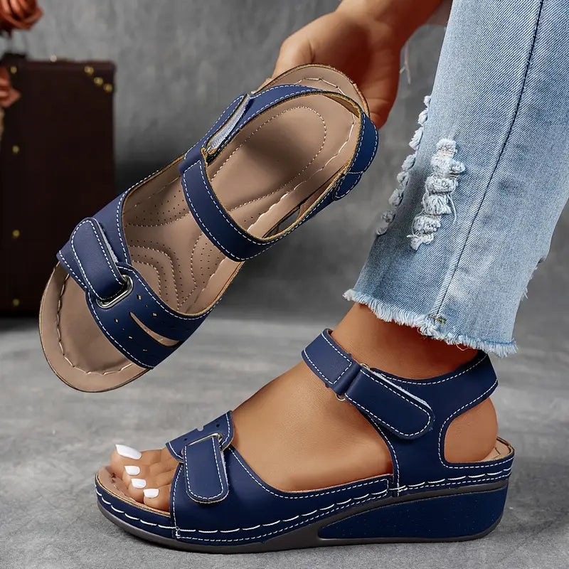 ELLA Sandalias de cuña – Soporte y comodidad para sus pies – Diseño ortopédico premium 2025