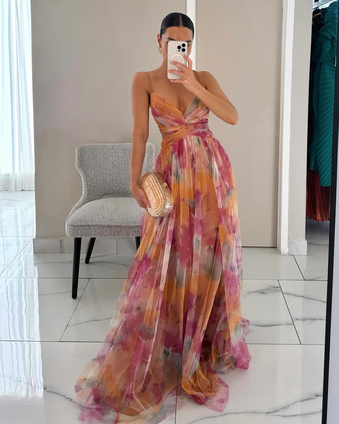 Arabel - Precioso maxivestido con estampado floral